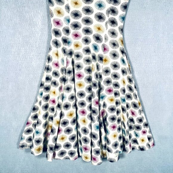Effie’s Heart Dress Womens S Multicolor Cotton Blend Fit Flare Polka Dot - Picture 7 of 13